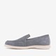 Suede heren instappers lichtblauw