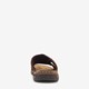 Leren heren slippers cognac