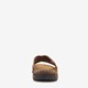 Leren heren slippers cognac bruin