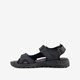 Leren heren sandalen zwart