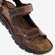 Leren heren sandalen cognac
