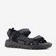 Hush Puppies leren heren sandalen zwart