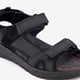 Leren heren sandalen zwart