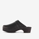 Leren klompen zwart