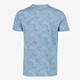 Heren T-shirt met print en opdruk blauw