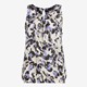 Dames singlet met print wit paars