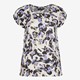 Dames T-shirt met print wit paars