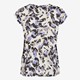 Dames T-shirt met print wit paars