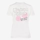 Dames T-shirt met backprint wit