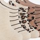 5 paar meisjes sneakersokken beige bruin