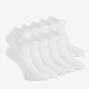 10 paar witte sneakersokken