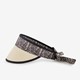 Dames zonneklep beige zwart