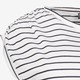 Dames T-shirt gestreept wit blauw