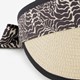 Dames zonneklep beige zwart