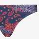 Dames bikinibroekje met print blauw