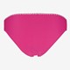 Dames bikinibroekje met structuur roze wit
