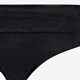 Dames overslag bikinibroekje broderie zwart
