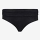 Dames overslag bikinibroekje broderie zwart