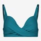 Voorgevormde dames bikinitop petrol