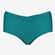 Hipster bikinibroekje met overslag petrol