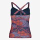 Voorgevormde dames tankini print blauw