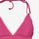 Voorgevormde triangel bikinitop roze