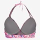 Voorgevormde triangel bikinitop bloemenprint