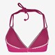Voorgevormde triangel bikinitop roze