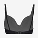 Voorgevormde dames bikinitop broderie zwart