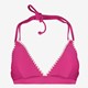 Voorgevormde triangel bikinitop roze