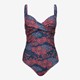 Osaga voorgevormd dames badpak print blauw