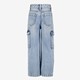 Wide leg meisjes cargo jeans