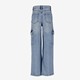 Wide leg meisjes cargo jeans