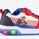 Mario Kart kinder sneakers met lichtjes rood blauw