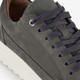 Leren heren sneakers antraciet