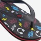 Jongens teenslippers met game controllers zwart