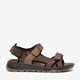 Leren heren sandalen bruin