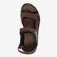Leren heren sandalen bruin