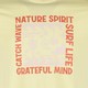 Heren T-shirt met tekst geel