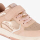 Metallic meisjes sneakers lichtroze