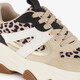 Dames dad sneakers met luipaardprint