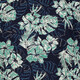 Heren singlet met botanische print blauw