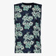Heren singlet met botanische print blauw