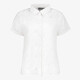Dames broderie blouse korte mouwen wit