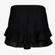 Dames short met broderie zwart