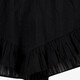 Dames short met broderie zwart
