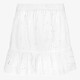 Dames broderie rok wit