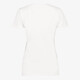 Dames T-shirt met bloemenprint wit lila
