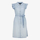 Dames jurk met vlindermouwen lichtblauw