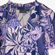 Dames top met bloemenprint paars